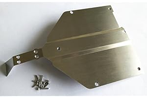 EPTNNASO Stainless Steel Chassis Protect Armor Skid Plate for 1/10 Losi Baja Rock Rey