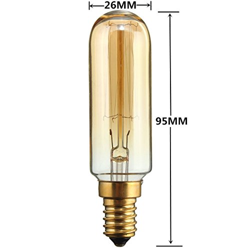 T25/T28 Candelabra Vintage Bulbs,Incandescent Filament Light Bulb,E12 Candelabra Base(40W),Light