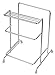 Steel Space Universal Knife Block, Stainless Steel Knife Draining Rack, Kitchen Knife Organizer with Cutting Board Holder
