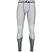 Nike Men's Pro Hyperwarm Lines Compression Tights, White/Black, Large