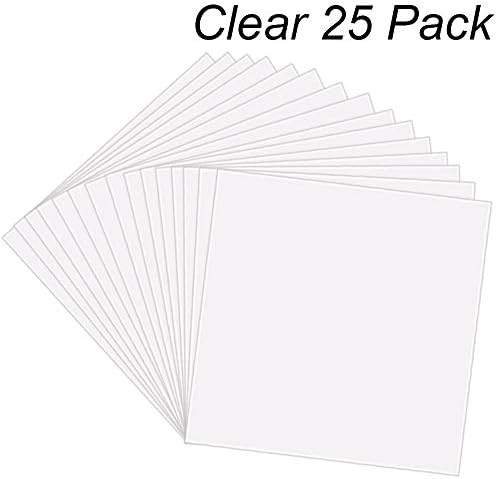10 Pack 4 Mil CLEAR Mylar Stencil Sheets, 12" x 12" Blank Stencils ...