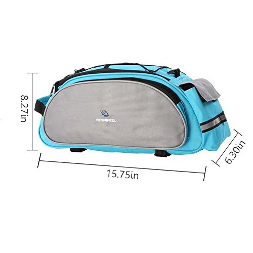 Meanhoo Bicycle Handlebar Rear Seat Trunk Bag Handbag Pannier Bicycle Pack Accessories Outdoor Activity - Blue