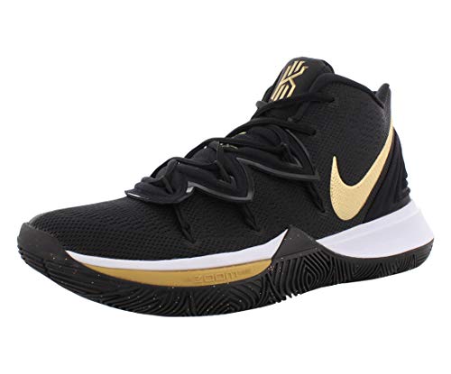 kyrie 5 black metallic gold