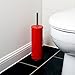 Bathroom Pedal Bin and Toilet Brush Set - 3 Litre Bin - Red Finish