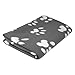 Pet/Personal Blanket-Cat/Dog Paws-Fleece-5 Foot Long-Gray w/ White Paws