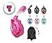 Trax To Tracks TTT10 Youth Full Face Snorkel-Dive Mask Provides Anti Fog Snorkeling-This Recreation Dry Snorkel Set Comes with Snorkel Bag-Pink- XS- for Children Youth Kids