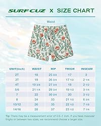 SURF CUZ Boys Swim Trunks Swimsuit for Toddler Boys