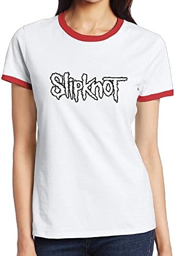 Girl's Slipknot Logo Star Crest Short Sleeve Contrast Ringer Shirt
