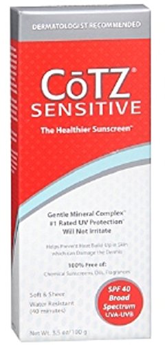 Cotz Sensitive Sunscreen, SPF 40 3.5 oz