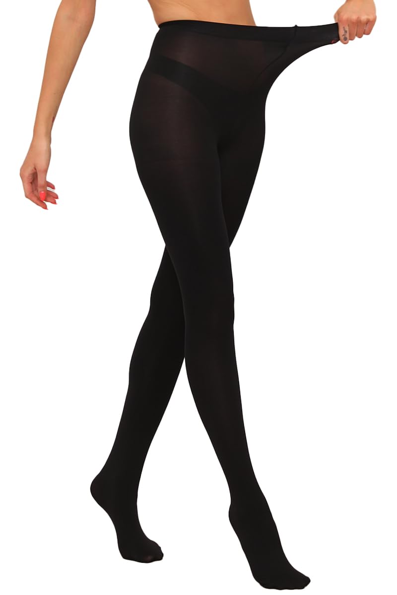 Photo 1 of HA WA Womens Opaque Footed Tights, 70D Warm Winter Thick Sheer Pantyhose Control Top Tights for Women
