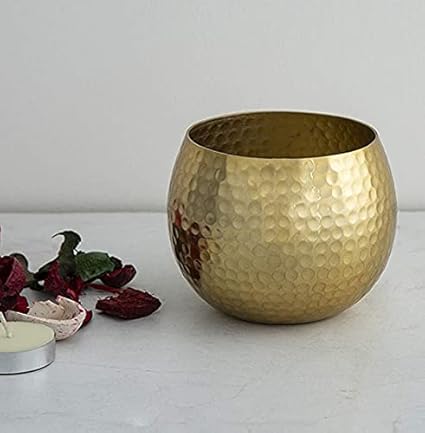 Home Era Planter in Brass Antique Finish