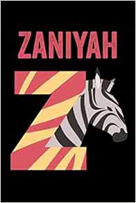 Zaniyah: Animals Coloring Book for Kids, Weekly Planner, and Lined
