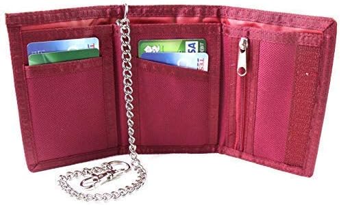 Unisex Canvas Wallet Chain Card Holder