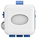 T-Tek Product Fidget Cube Relieves Stress and Anxiety for Children and Adults Anxiety Attention Toy, White Blue
