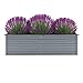 Canditree Raised Garden Bed Galvanized Steel, Outdoor Planter Box for Vegetables, Herbs, Flowers 63″x15.7″x17.7″thumb 1