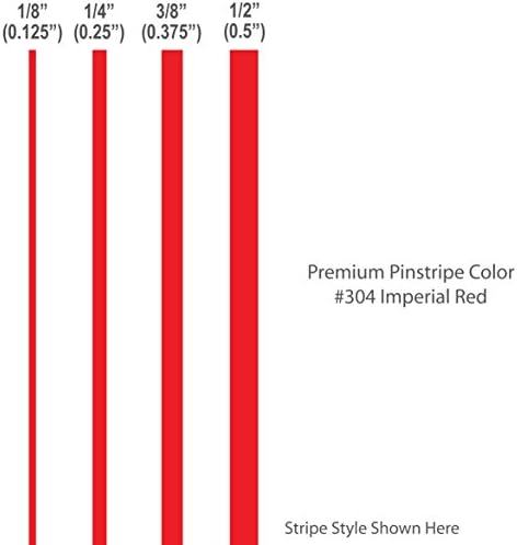 1060 Graphics 1/2" Wide Premium Pinstripes/Imperial RED/Outdoor Vinyl/car Truck Vehicle Boat Bike Motorcycle Van Sticker Solid pin Stripe pinstriping Stripe Decal (1/2" W x 6 Foot Long)