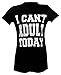 Women's Plus Size Letter Print I Can't Adult Today T Shirt Tops Tee Blouse