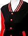 Xpril Women's Stylish Color Contrast Long Sleeves Varsity Jacket