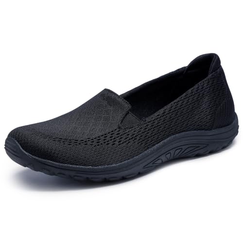 Skechers Women's Reggae Fest-Willows Vibe Flat Slippers, Black, 39 EU, Black, 6 UK