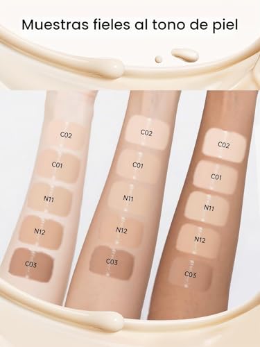 CATKIN Cushion Makeup Foundation, Lightweight and Durable Formula, Anti-Aging, Natural Effect, 7 in 1 Herbal Extracts, Transparent Satin Finish, Refills Included, 13g*2