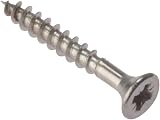 ForgeFix Multi-Purpose Single Thread Screws 3.5 x 20mm A2 Stainless Steel Box