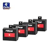 Fillixar Coyote Deterrent, Nocturnal Animals Predator Eye, Deer Repellent Lights, Skunk Repellent, Chicken Coop Accessories Racoon Repellents, Solar Predator Control Light 4-Pack
