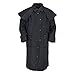 Outback Trading Unisex 2042 Low Rider Waterproof Breathable Full-Length Oilskin Duster Coat, Black, XX-Large