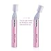 NUOLUX Electric Eyebrow Trimmer Eyebrow Razor Kit with Eyebrow Comb for Women (Pink)