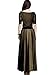 Miusol Women's Casual Polka Dot 2/3 sleeve Summner Maxi Classical Dress
