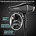 YALUYA 1875W Professional Ionic Tourmaline Ceramic Hair Blow Dryer with 2 Speeds 3 Heat Settings, Cool Shut Button and 2 Concentrators