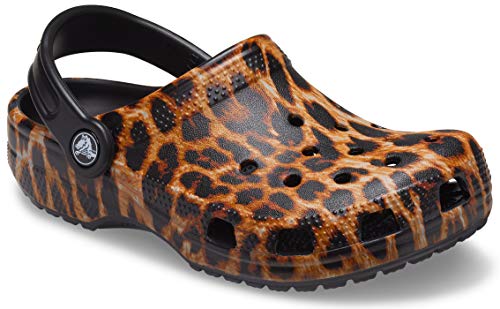girls leopard crocs