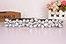 Dorchid Women Rhinestone Belt Crystal Sparkly Elastic Thin Belts for dressy Lady White S