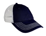 District Threads Mesh Back Cap, OSFA, New Navy/White