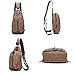 Fashion Backpack Purse Canvas Messenger Bag Mini Backpack for Women Sling Crossbody Travel Rucksack Handbag Purse Men (Black)