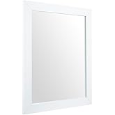 Ruomeng Rectangular Wall Mirror 16" x 20" for Bathroom, Bedroom, Entryway, Living Room, White