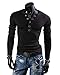 Seastar.F Mens Long Sleeve Slim Fit Henley Shirts