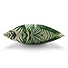 Moslion Palm Tree Pillow,Home Decor Throw Pillow Cover Realistic Vivid Leaves of Palm Tree Growth Ecology Botany Themed Prin Cotton Linen Cushion for Couch/Sofa/Bedroom18 x 18 inch Pillow case