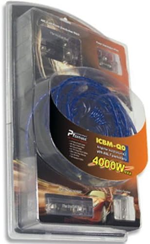Performance Teknique ICBM-Q0 0G (Gauge) 4000W Amplifier Installation Kit with...