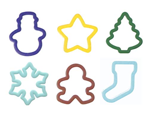 WILTON Grippy Cookie Cutter Set Of 6 - Christmas - New Colors