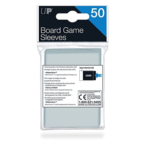 Ultra Pro Mini American Board Game Sleeves (50ct) for 41mm x 63mm