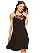 Finejo Women's Sleeveless Halter Neck Patchwork Lace Mini Casual Shift Dress