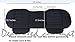 EDEALYN Auto Interior Accessories Styling PU Leather Charcoal Car Seat Cover Pad Seat cushion Mat Protective Cover for Car/ Office Chair ,Universal Seatpad (Black- Back row)