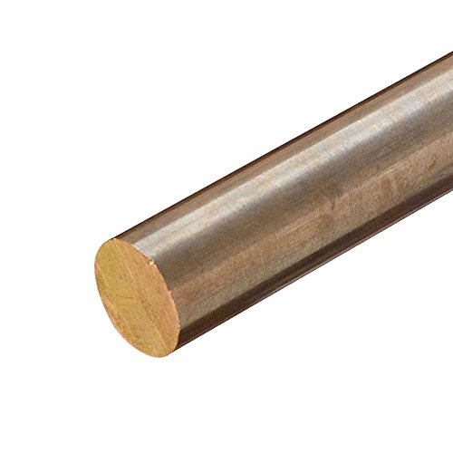 Online Metal Supply C630 Nickel Aluminum Bronze Round Rod, Diameter: 2.500 (2-1/2 inch), Length: 12 inches