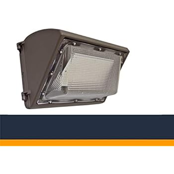 55W DLC LED Wall Pack with Photocell - 7692 Lumens, Semi Cutoff Wall Pack Lights - Commercial or Industrial Durable Security Lighting - 5000K - UL, cUL, DLC - 5 Year Warranty