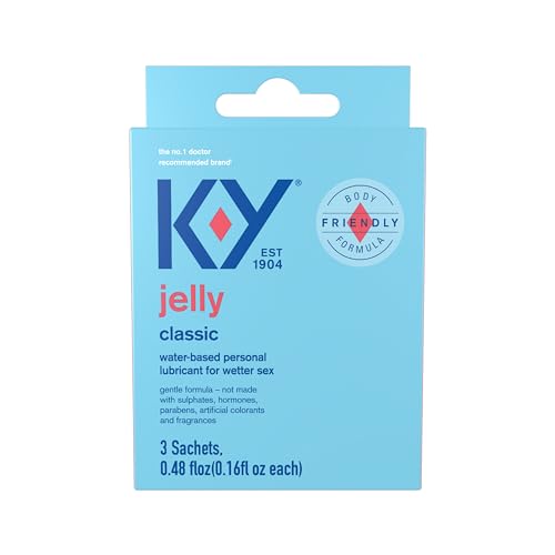 K-Y Jelly Lube, Personal Lubricant, Body Friendly Water-Based Formula, Safe for…