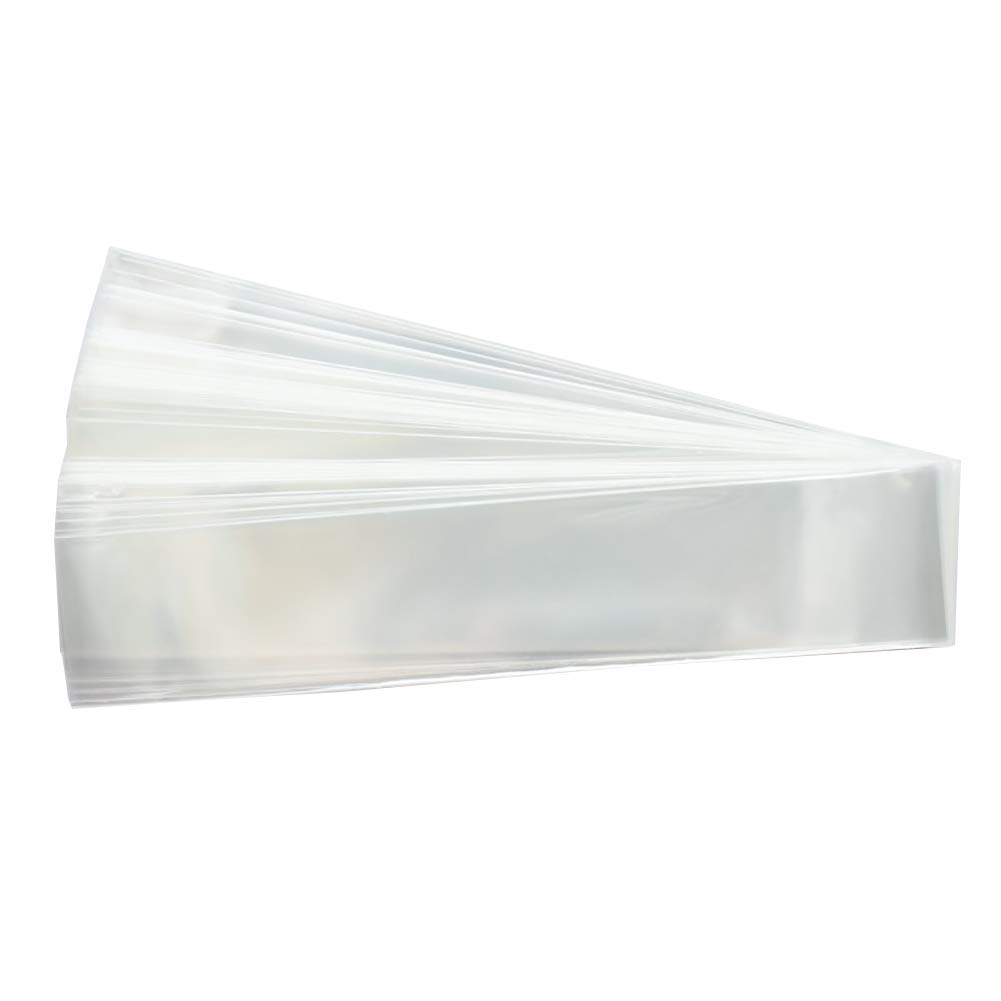 JIHUOO 200 Pcs Clear Jewelry Display Bags Necklace Bracelet Packaging Bag Flat Open Plastic Poly Bags for Jewelry Wrapping 6 x 20 cm