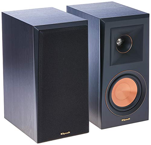 Klipsch RP-500M Bookshelf Speakers (Pair) (Ebony) (Renewed)