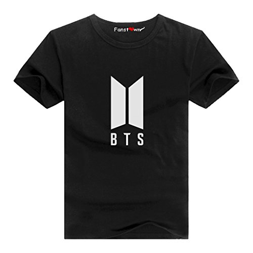 Fanstown kpop bts tshirt wings you never walk alone bla…