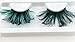 Easybuystore ®Real Feather Eyelashes 1 Pair Green