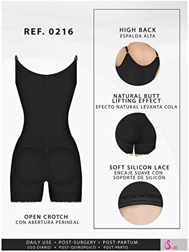 Salome Short Strapless Girdle 0214 Black - 4X